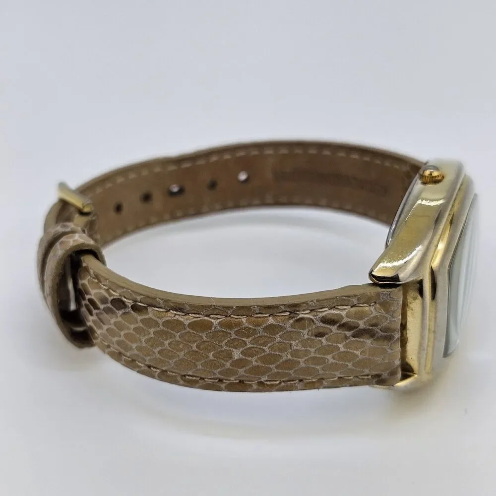 Gossip Watch Women 31MM White Dial Brown Leather Band‎ Straps New Battery